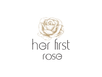 Her First Rose logo design by heba