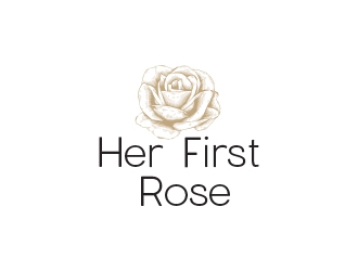Her First Rose logo design by heba