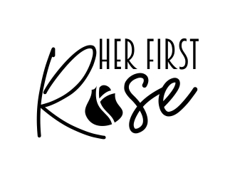 Her First Rose logo design by cikiyunn