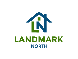 Landmark North logo design by Girly