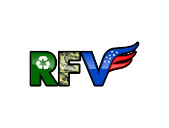 Recycle For Veterans (RFV) logo design by uttam