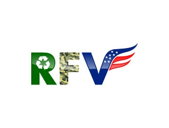 Recycle For Veterans (RFV) logo design by uttam