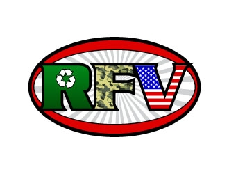Recycle For Veterans (RFV) logo design by uttam