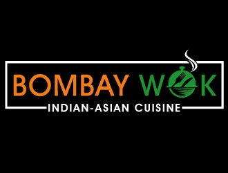 Bombay Wok Indian-Asian Cuisine logo design by PMG