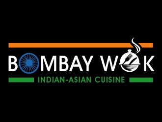 Bombay Wok Indian-Asian Cuisine logo design by PMG