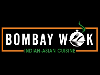 Bombay Wok Indian-Asian Cuisine logo design by PMG