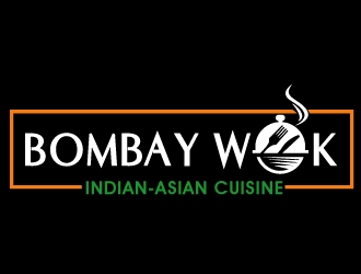 Bombay Wok Indian-Asian Cuisine logo design by PMG