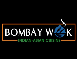 Bombay Wok Indian-Asian Cuisine logo design by PMG