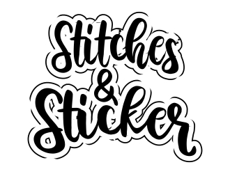 Stitches & Stickers logo design by cikiyunn