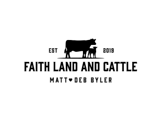 Faith land and cattle  logo design by keylogo