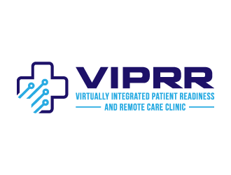 Virtually Integrated Patient Readiness and Remote Care (VIPRR) Clinic logo design by akilis13