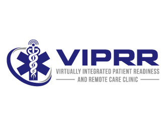 Virtually Integrated Patient Readiness and Remote Care (VIPRR) Clinic logo design by akilis13