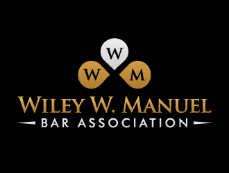 Wiley W. Manuel Bar Association logo design by akilis13