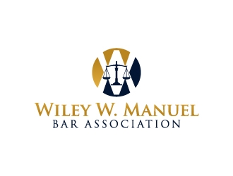 Wiley W. Manuel Bar Association logo design by jaize