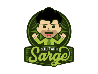 Sell It With Sarge logo design by andriandesain
