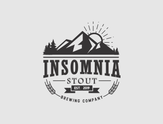 Insomnia Stout logo design by naldart