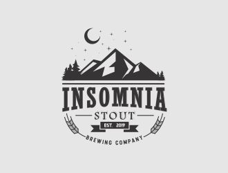 Insomnia Stout logo design by naldart
