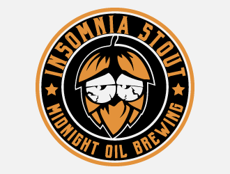 Insomnia Stout logo design by mirceabaciu