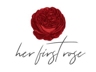 Her First Rose logo design by Rossee
