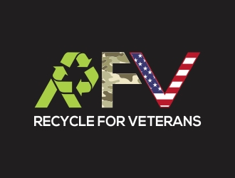 Recycle For Veterans (RFV) logo design by rokenrol