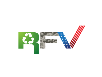 Recycle For Veterans (RFV) logo design by scriotx