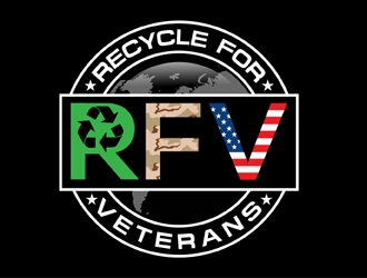 Recycle For Veterans (RFV) logo design by MAXR