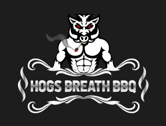 HOGS BREATH BBQ  logo design by designbyorimat