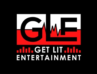 Get Lit Entertainment logo design by MAXR
