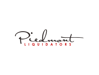 Piedmont Liquidators logo design by Girly
