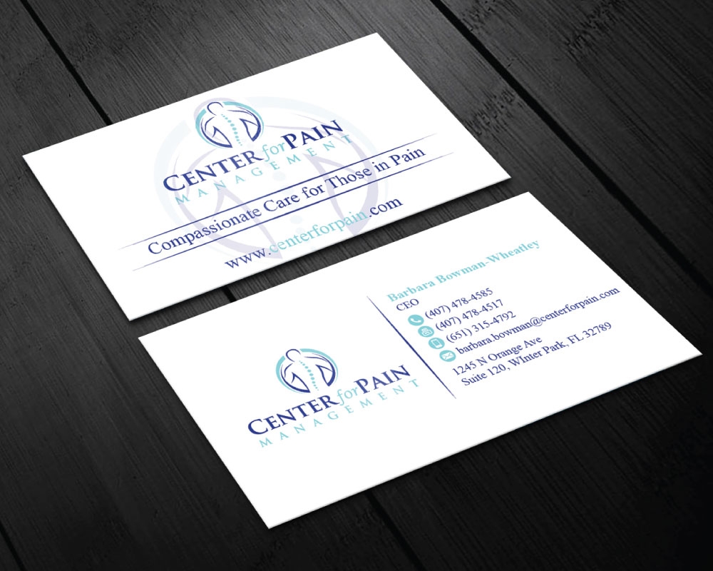 Center for Pain Management logo design by Boomstudioz