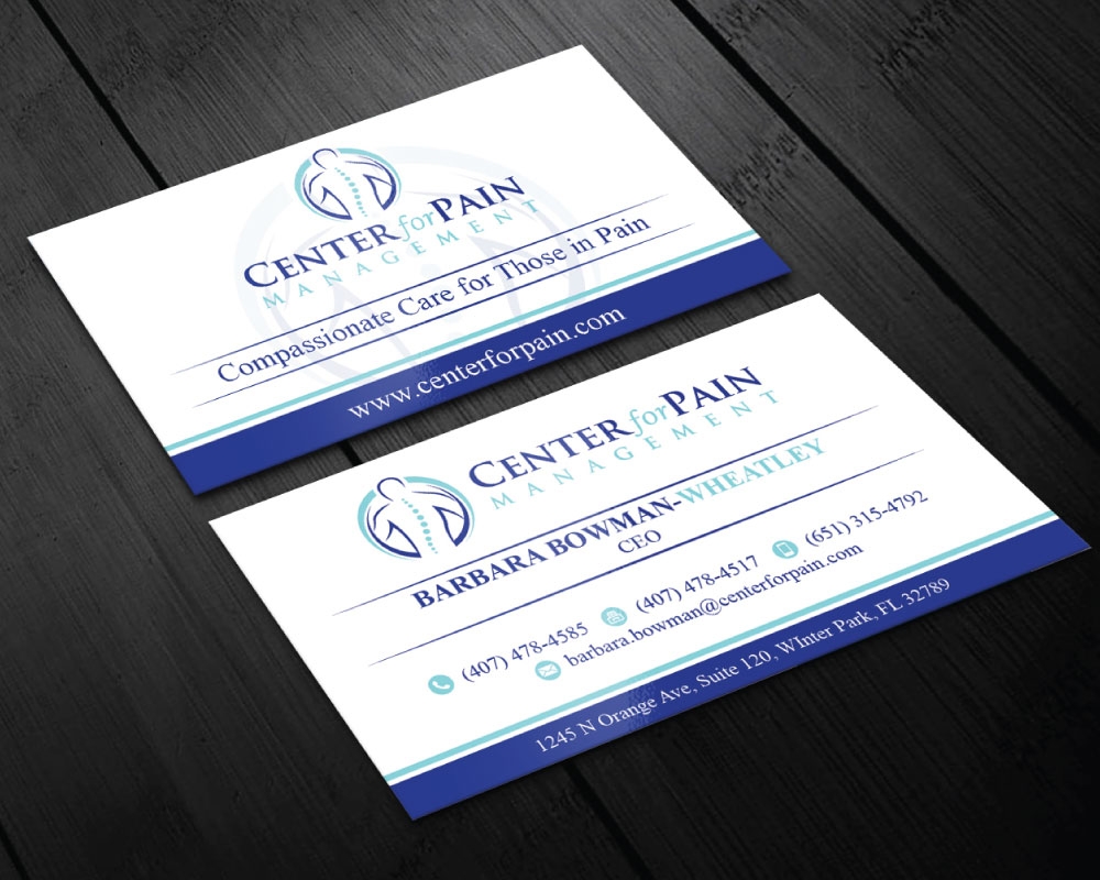 Center for Pain Management logo design by Boomstudioz