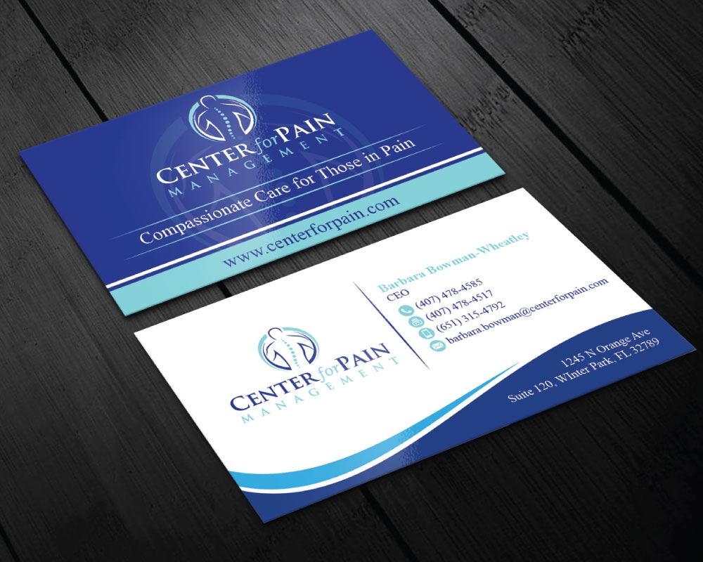 Center for Pain Management logo design by Boomstudioz