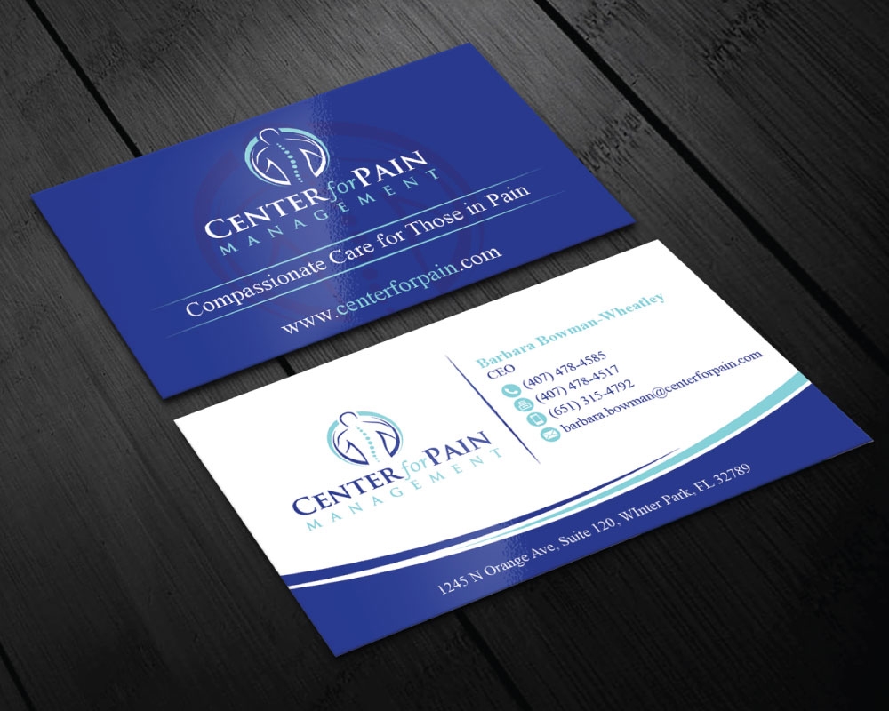 Center for Pain Management logo design by Boomstudioz