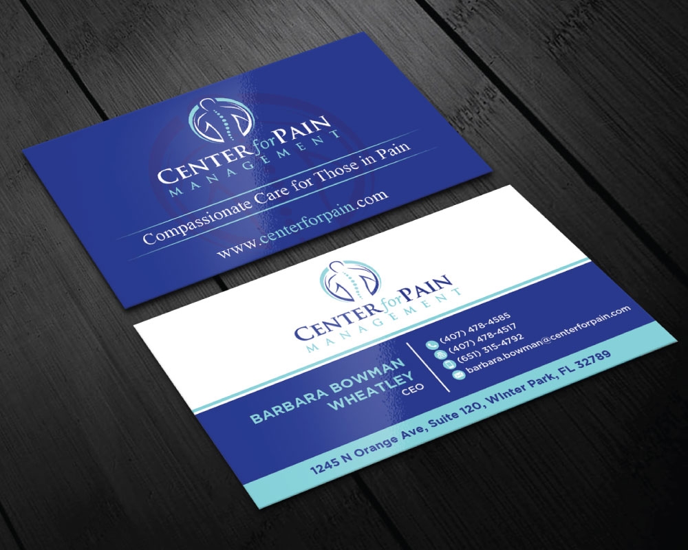 Center for Pain Management logo design by Boomstudioz