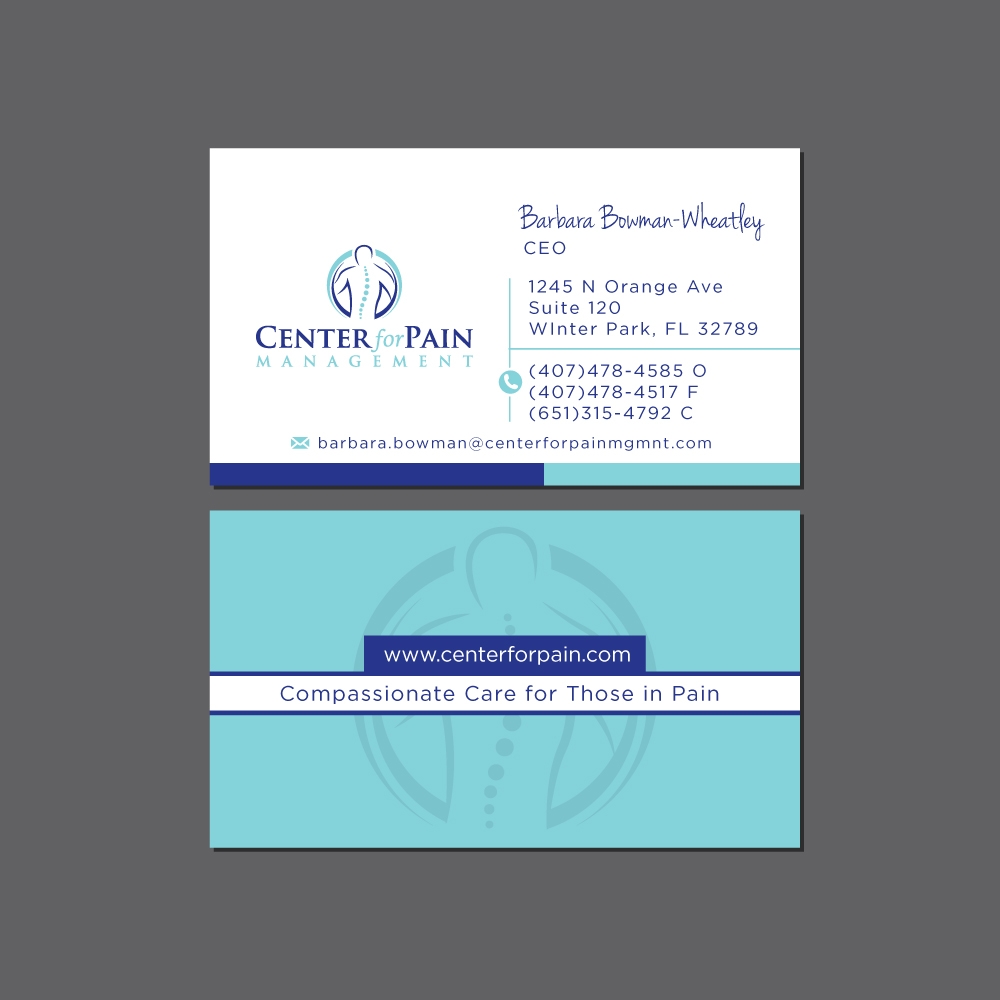 Center for Pain Management logo design by Foxcody