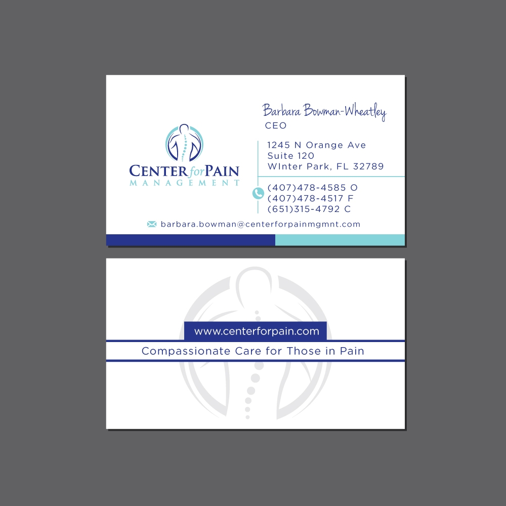 Center for Pain Management logo design by Foxcody