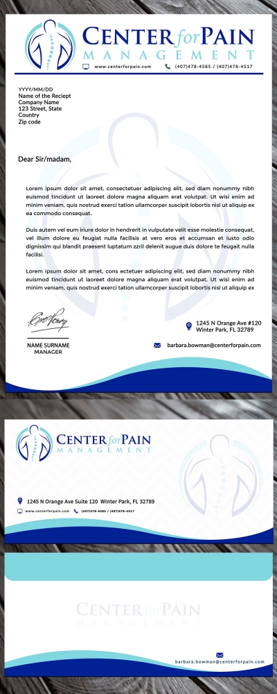 Center for Pain Management logo design by MastersDesigns