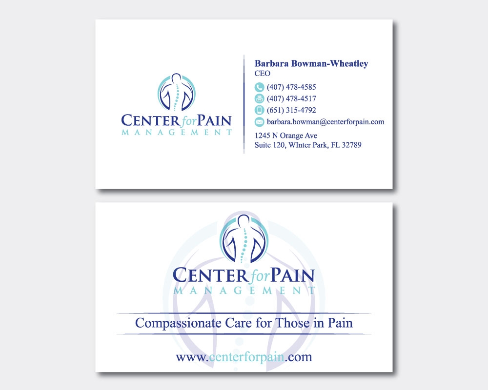 Center for Pain Management logo design by Boomstudioz