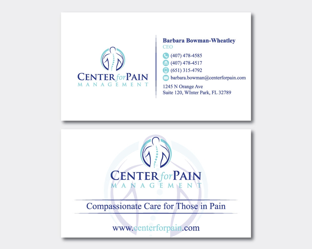 Center for Pain Management logo design by Boomstudioz