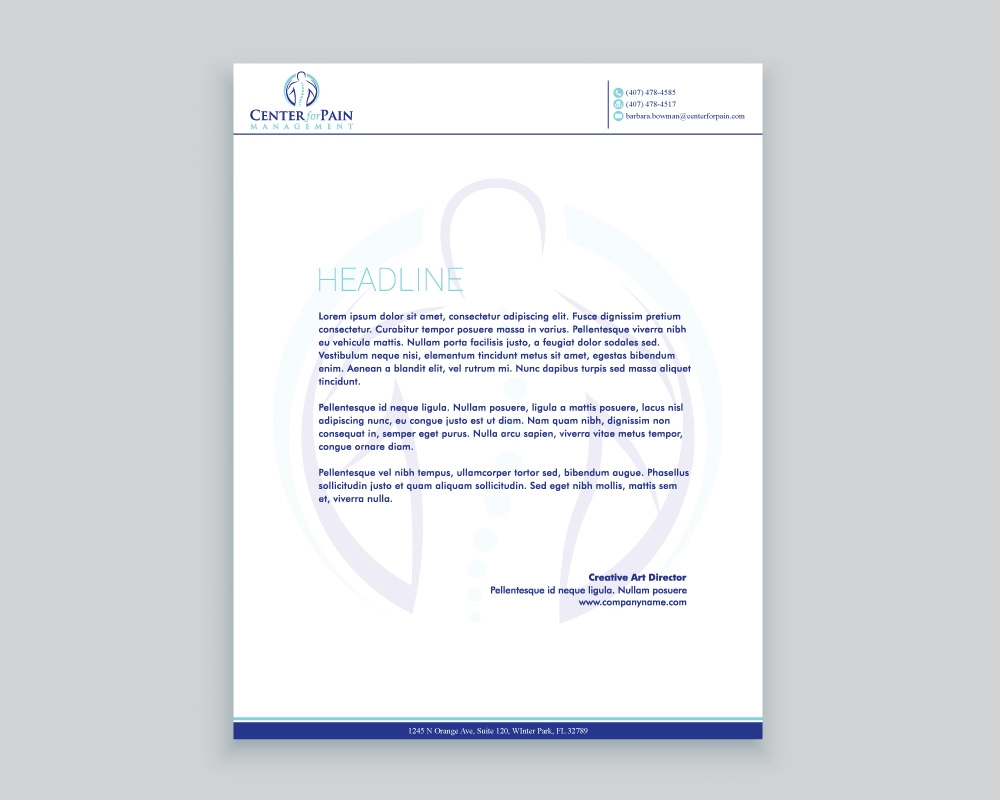 Center for Pain Management logo design by Boomstudioz