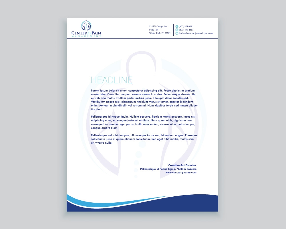 Center for Pain Management logo design by Boomstudioz