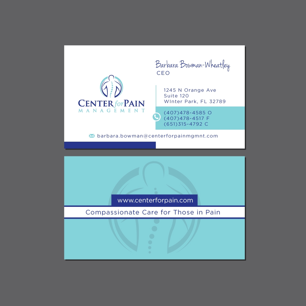 Center for Pain Management logo design by Foxcody