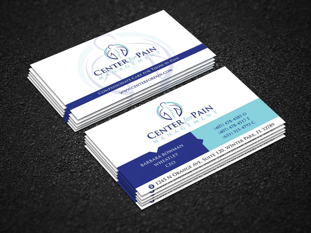 Center for Pain Management logo design by ManishKoli