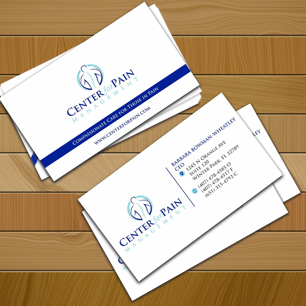 Center for Pain Management logo design by ManishKoli