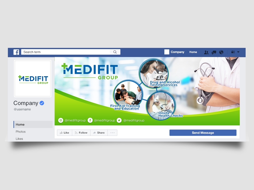 MediFit Group logo design by Realistis