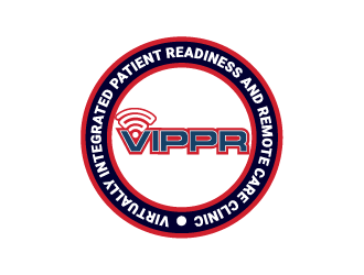 Virtually Integrated Patient Readiness and Remote Care (VIPRR) Clinic logo design by IanGAB