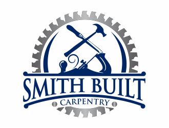 Smith Built Carpentry logo design by mutafailan