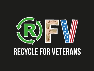 Recycle For Veterans (RFV) logo design by designbyorimat