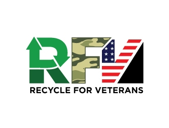 Recycle For Veterans (RFV) logo design by Foxcody
