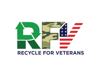 Recycle For Veterans (RFV) logo design by Foxcody